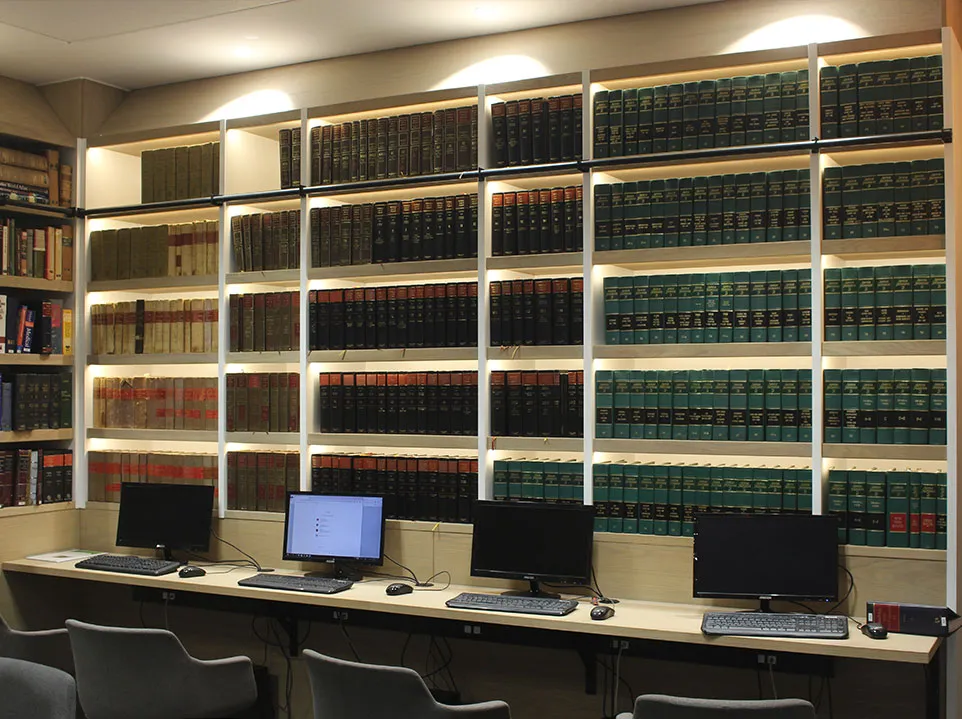 Library computer workstations