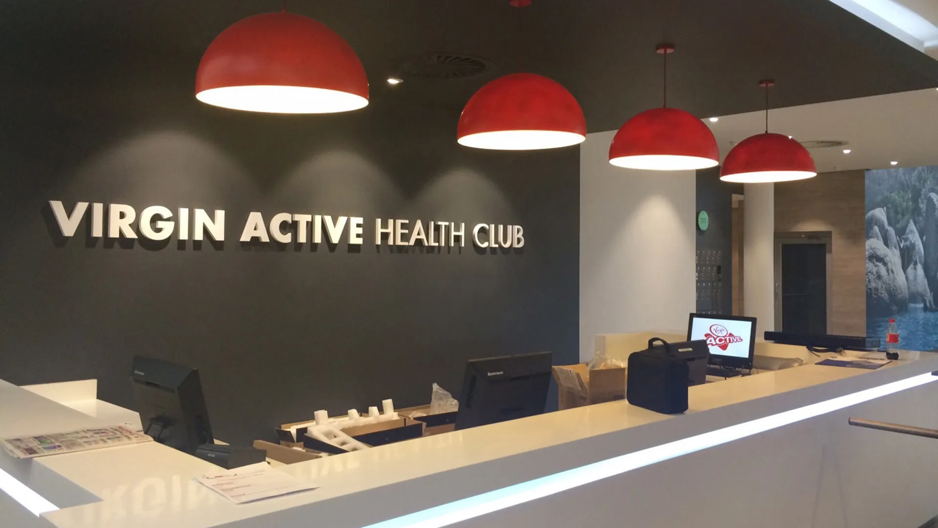 Virgin Active reception area